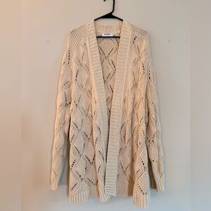 Old Navy Cream Knit Cardigan
